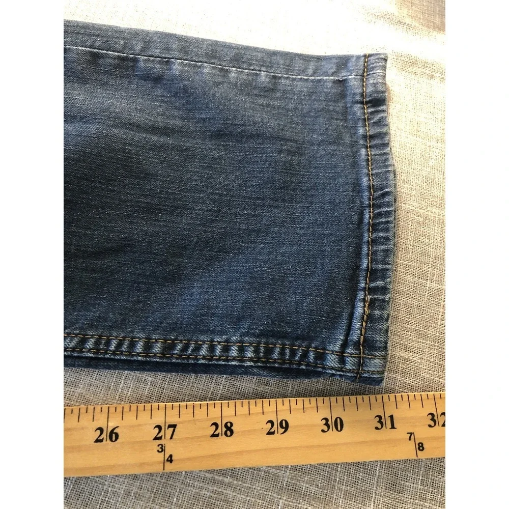 Levis 505 Jeans Men 33x34 Blue Medium Wash Regular Fit Casual Western Classic